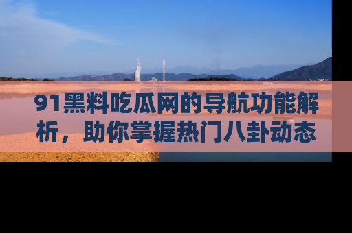 91黑料吃瓜网的导航功能解析,助你掌握热门八卦动态