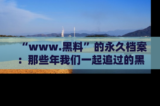 “www.黑料”的永久档案:那些年我们一起追过的黑料真相