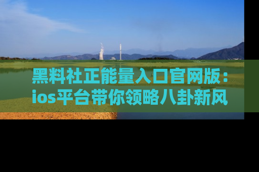 黑料社正能量入口官网版:ios平台带你领略八卦新风潮!