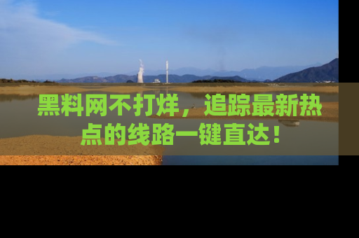 黑料网不打烊,追踪最新热点的线路一键直达!