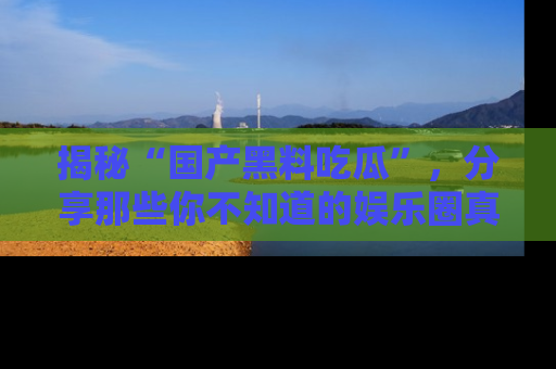 揭秘“国产黑料吃瓜”,分享那些你不知道的娱乐圈真实内幕!
