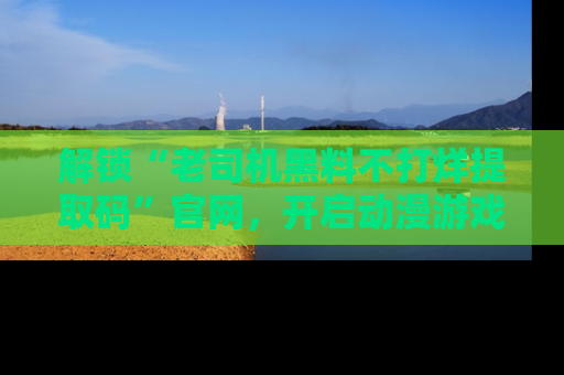 解锁“老司机黑料不打烊提取码”官网,开启动漫游戏的新次元之旅!