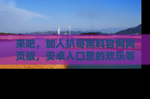 来吧，加入扒哥黑料官网网页版，安卓入口里的欢乐等着你！