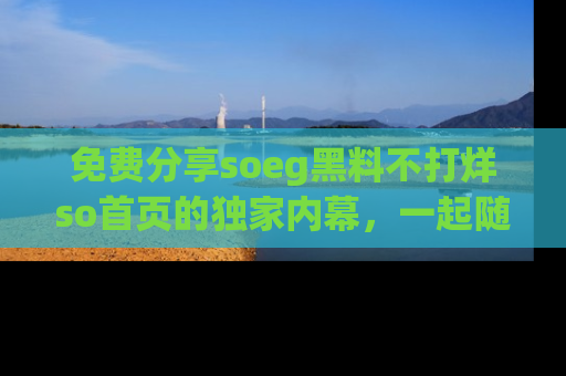 免费分享soeg黑料不打烊so首页的独家内幕,一起随时吃瓜吧!