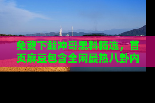 免费下载冲哥黑料精选，首页麻豆包含全网最热八卦内容