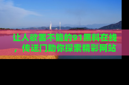 让人欲罢不能的91黑料在线，传送门助你探索精彩网站内幕！