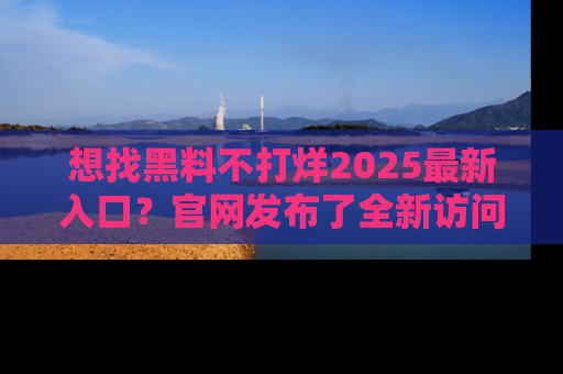 想找黑料不打烊2025最新入口？官网发布了全新访问指南！