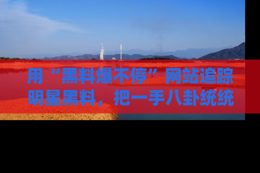 用“黑料爆不停”网站追踪明星黑料,把一手八卦统统收进你的后宫中!