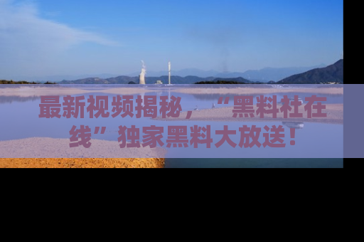 最新视频揭秘,“黑料社在线”独家黑料大放送!